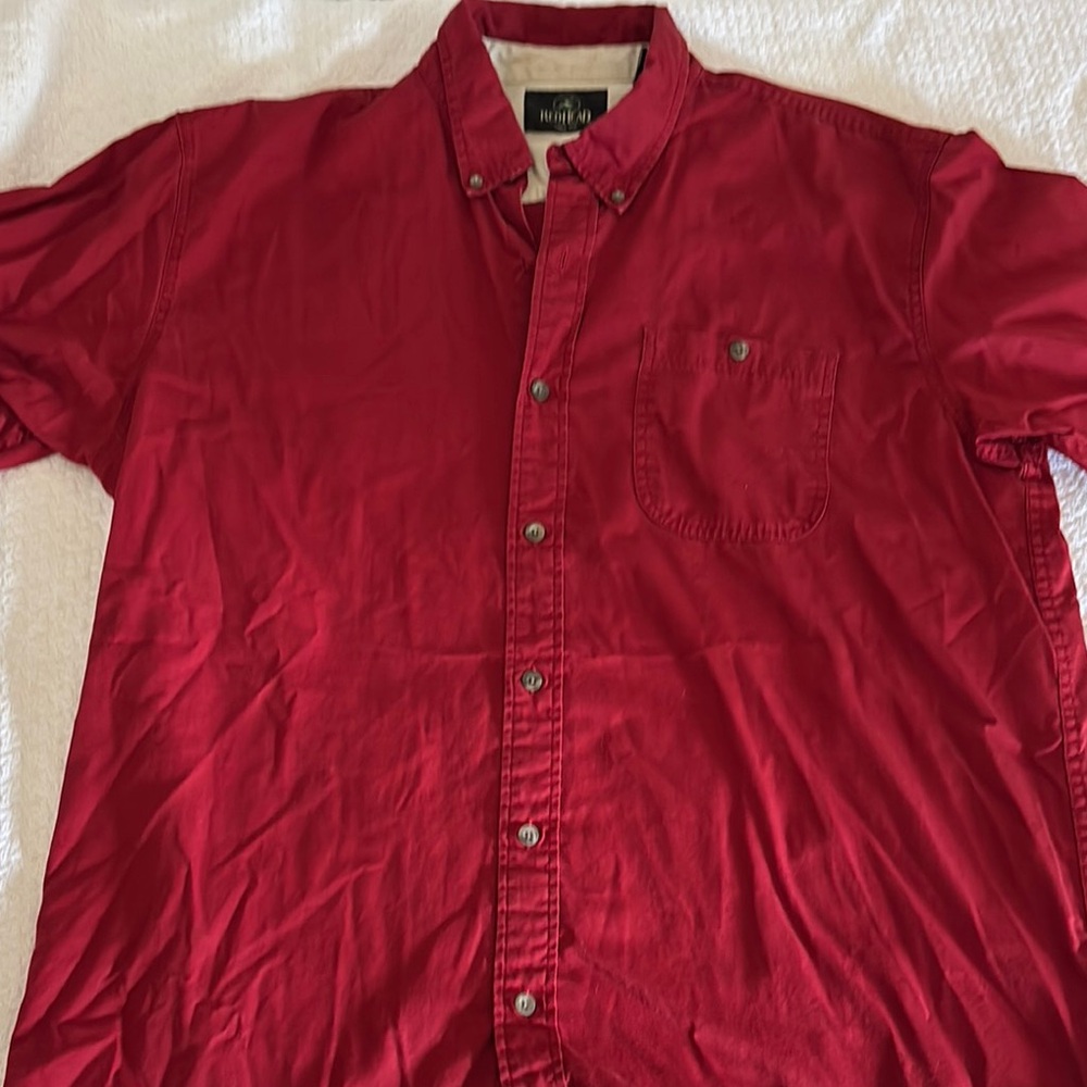 RedHead Short Sleeve Button Down Workshirt - XL
